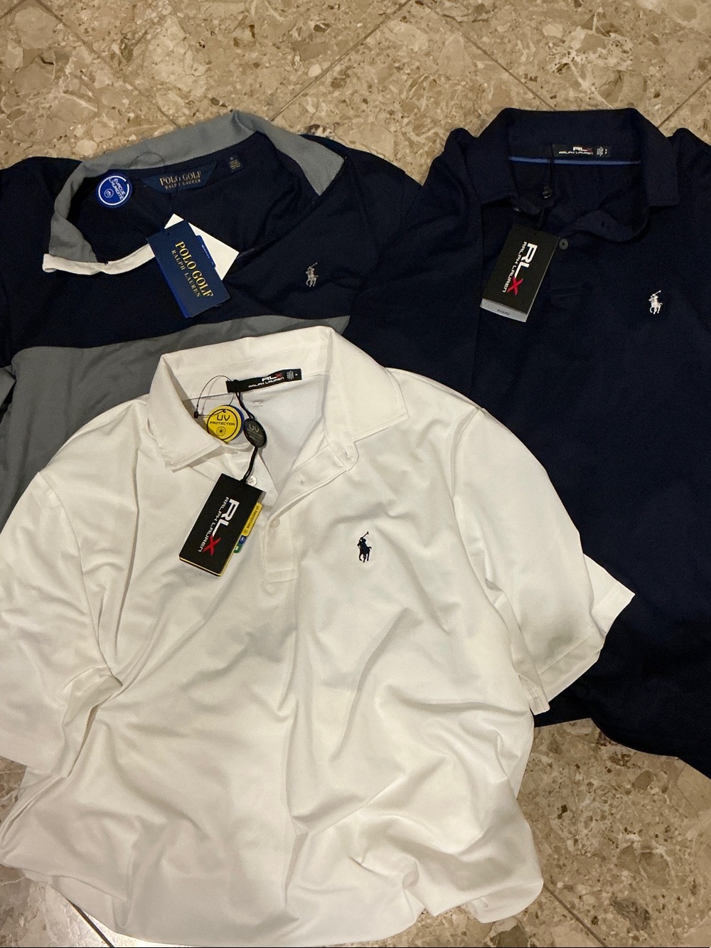 Ralph Lauren RL golf tops Lot of 3 items size Medium men’s new with tag